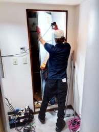 頭の真上からシャワーをたっぷり浴びて気分爽快♪　目黒区M様邸